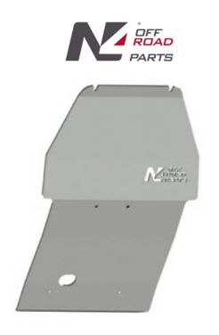 Protección de bajos delantera N4 duraluminio 8mm Ford Ranger (2019-)(EcoBlue)